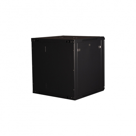 Шкаф 19" телекоммуникационный настенный, 12U 635x600х600 мм, дверь металл,черный
